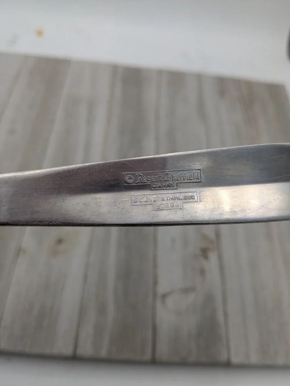 Vintage Regent Sheffield Solid Stainless Steel Meat Serving Fork Star Design